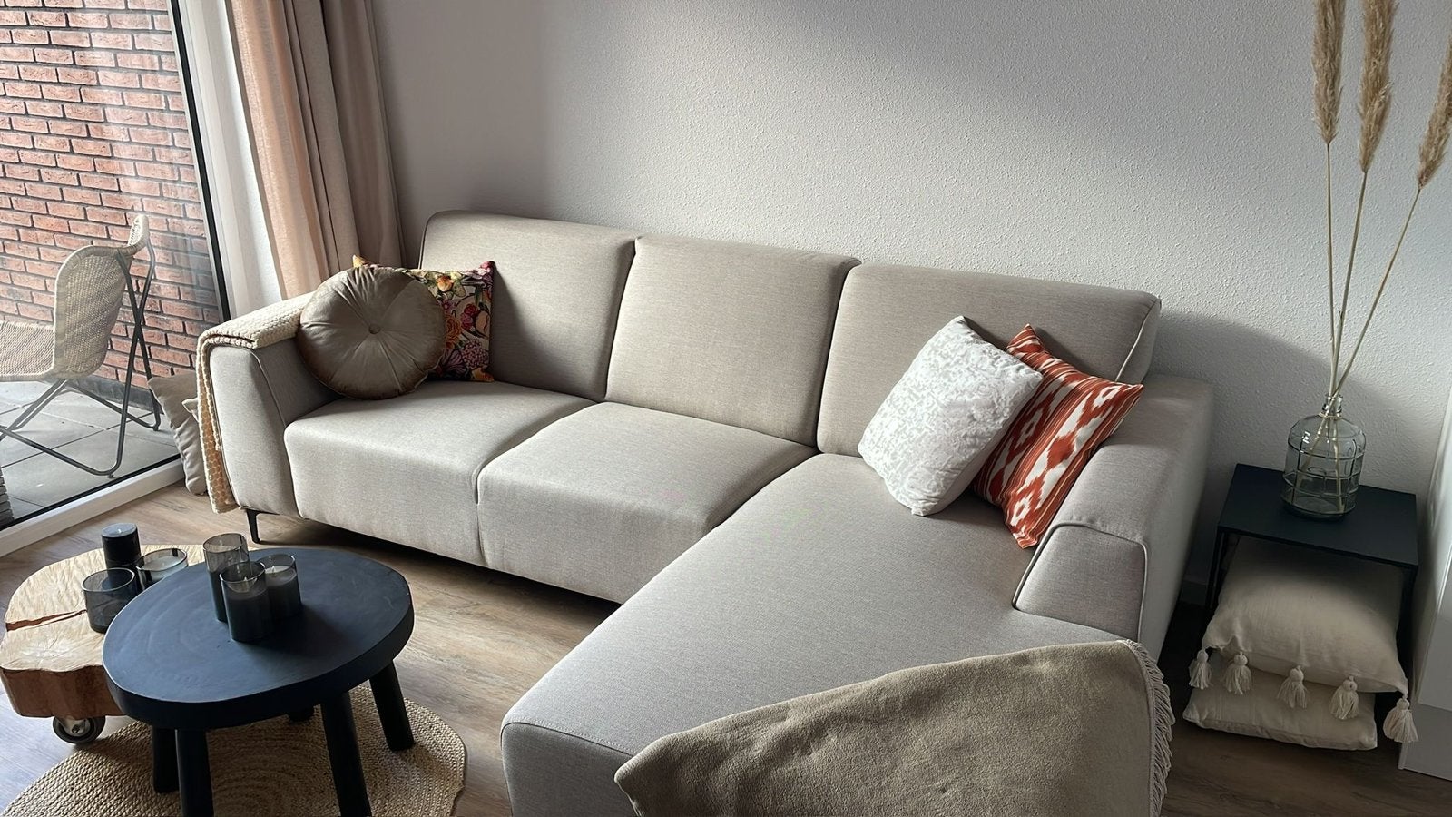 Moderne Hoekbank - Zo goed als nieuw, Huis en Inrichting, Ophalen, 250 tot 300 cm, 100 tot 125 cm, Hoekbank