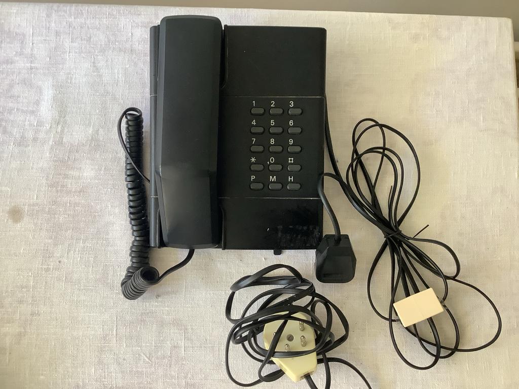 Vintage PTT Telecommunicatie Twintoon 10 Telefoon Zwart, Ophalen of Verzenden, Gebruikt