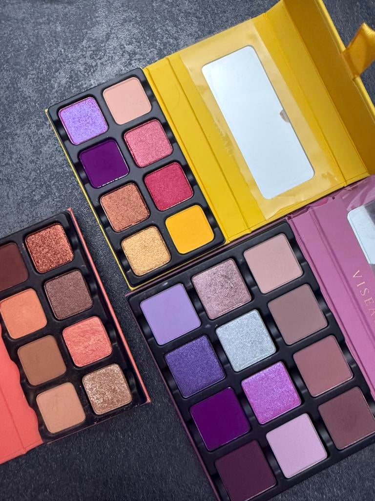 Viseart oogschaduw palettes set – luxe make-up, Ophalen of Verzenden, Zo goed als nieuw, Make-up, Overige kleuren