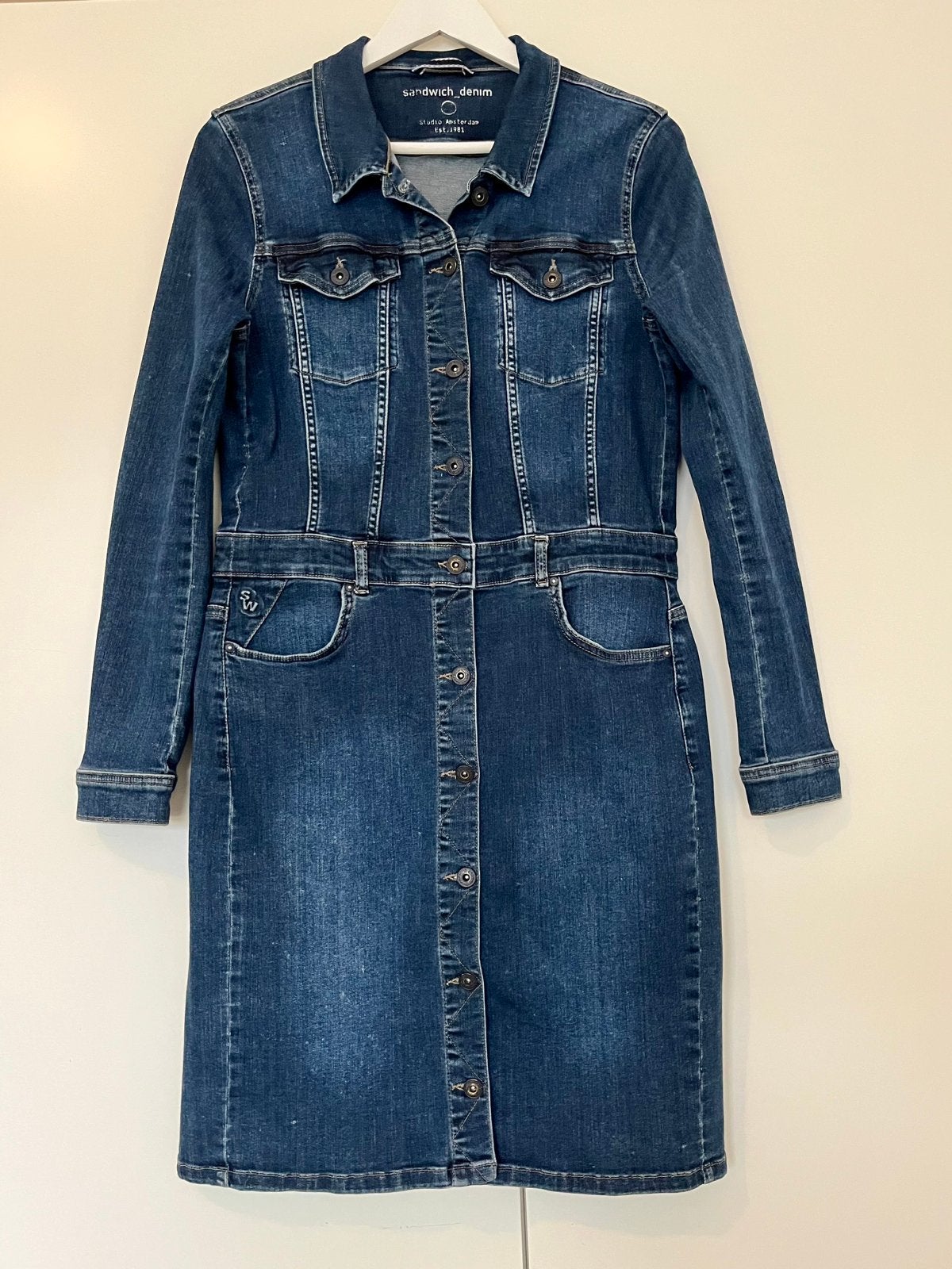 Jurk denim Sandwich maat 38, Ophalen of Verzenden, Gedragen, Maat 38/40 (M), Blauw