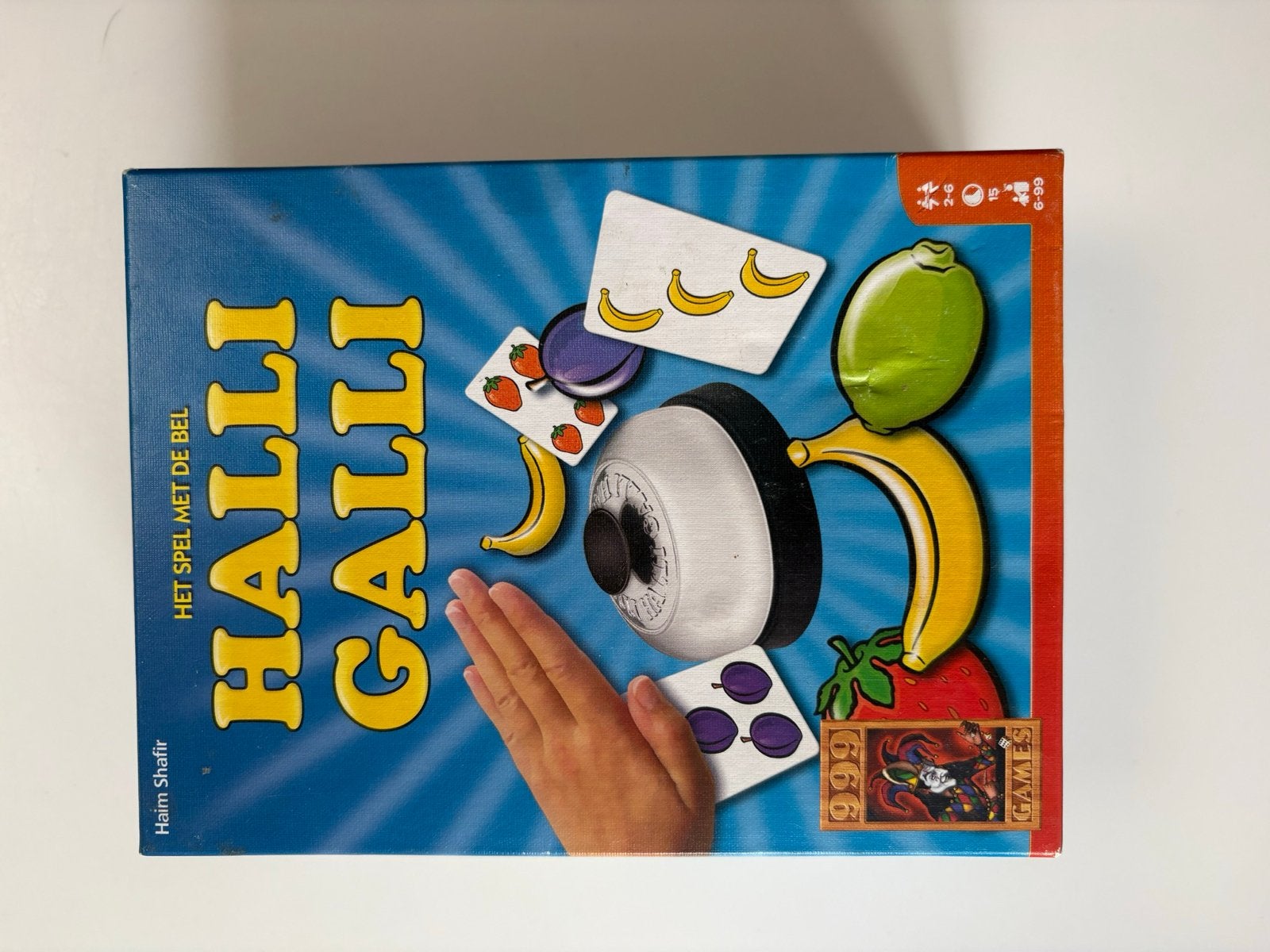Halli Galli - Het spel met de bel, Drie of vier spelers, Ophalen, Gebruikt
