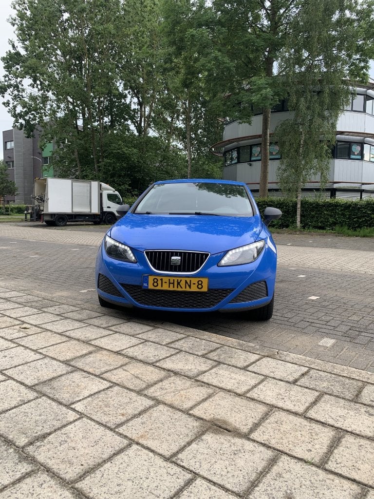 Sportieve Seat Ibiza 1.2 3DRS 2009 Blauw, Auto's, Voorwielaandrijving, Stof, 31 €/maand, Blauw