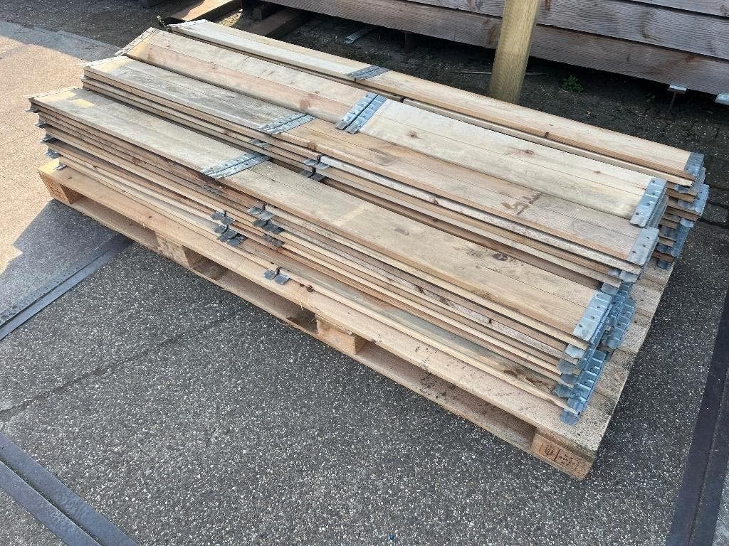 Palletranden van 80 x 120 en van 100 x 120 -  Groenten tuin, Ophalen, Minder dan 30 cm, Zo goed als nieuw, Tuin