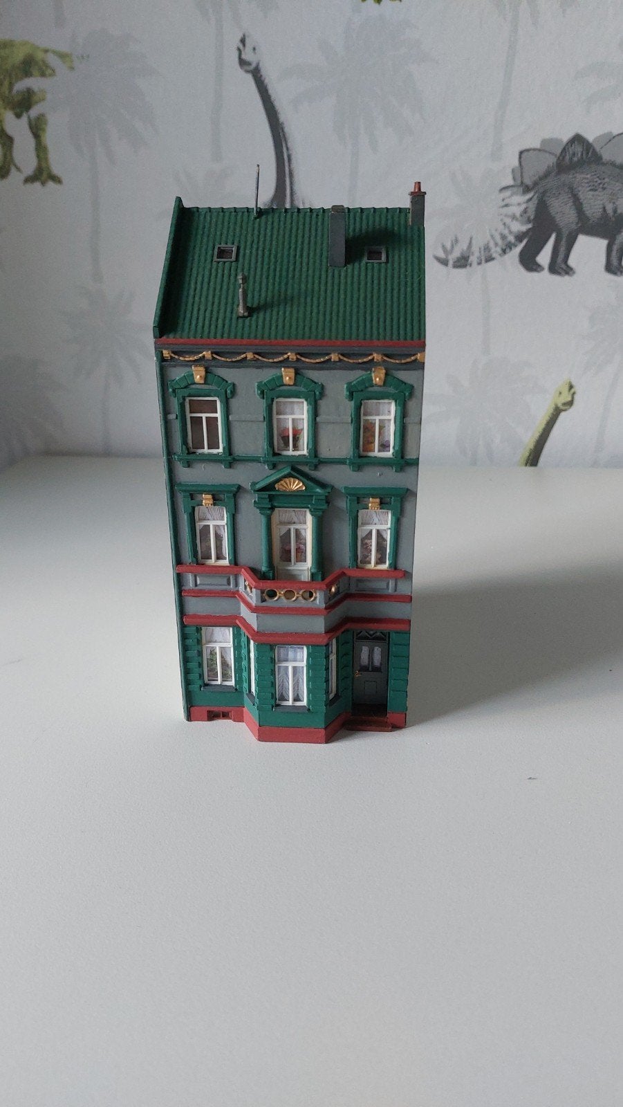 Modelbouw huis H0 stadhuis, Hobby en Vrije tijd, Overige merken, Gelijkstroom of Wisselstroom, Brug, Tunnel of Gebouw, Ophalen of Verzenden