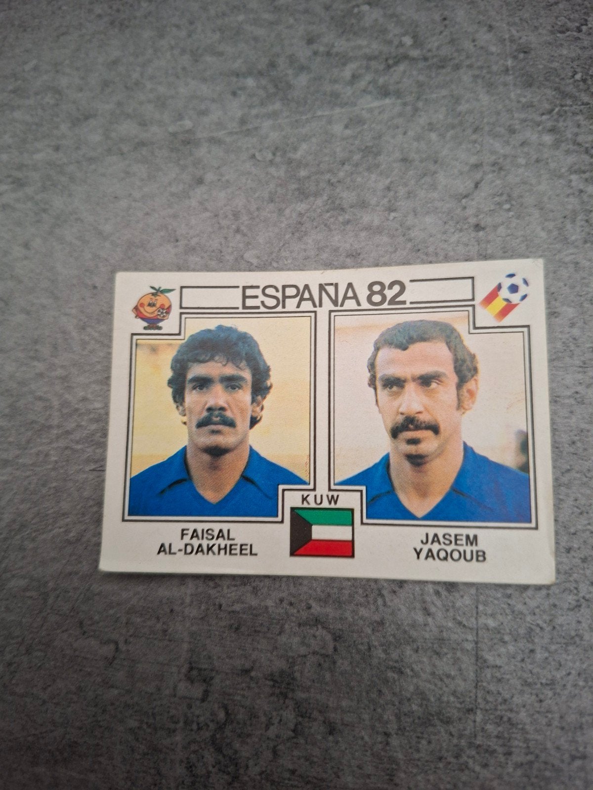 Panini sticker WK 82 Espana. Al-Dakheel/Yaqoub Koeweit., Verzenden, Zo goed als nieuw, Sticker