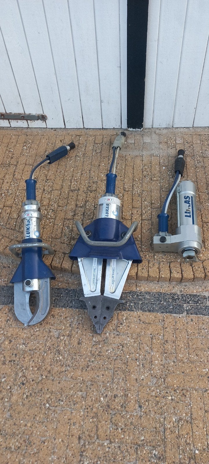 Lukas hydrauliek set holmatro weber, Ophalen, Gebruikt