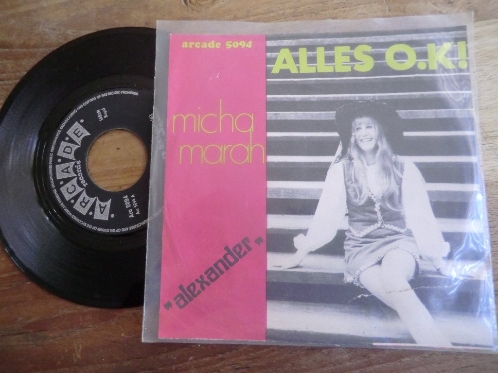 micha marah     alles ok!/alexander, Cd's en Dvd's, Verzenden, Gebruikt, 7 inch, Levenslied of Smartlap