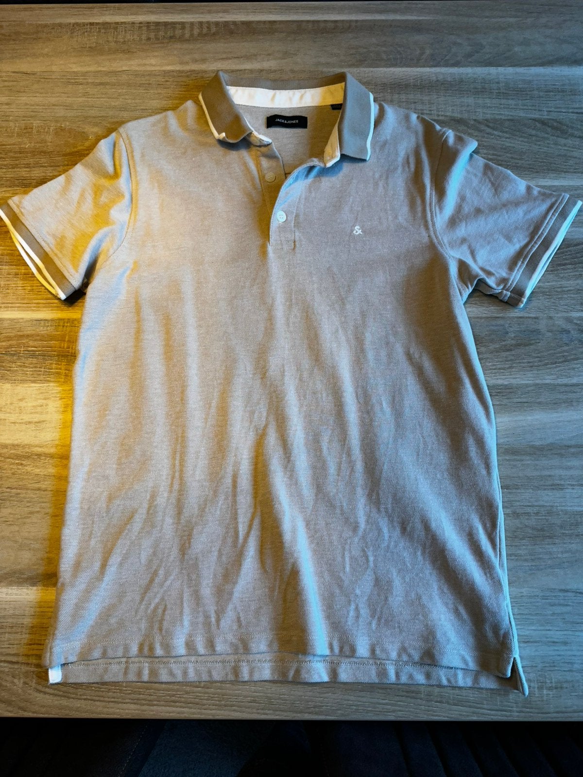 Jack&jones polo maat L, Kleding | Heren, Polo's, Ophalen of Verzenden, Zo goed als nieuw, Maat 52/54 (L), Beige