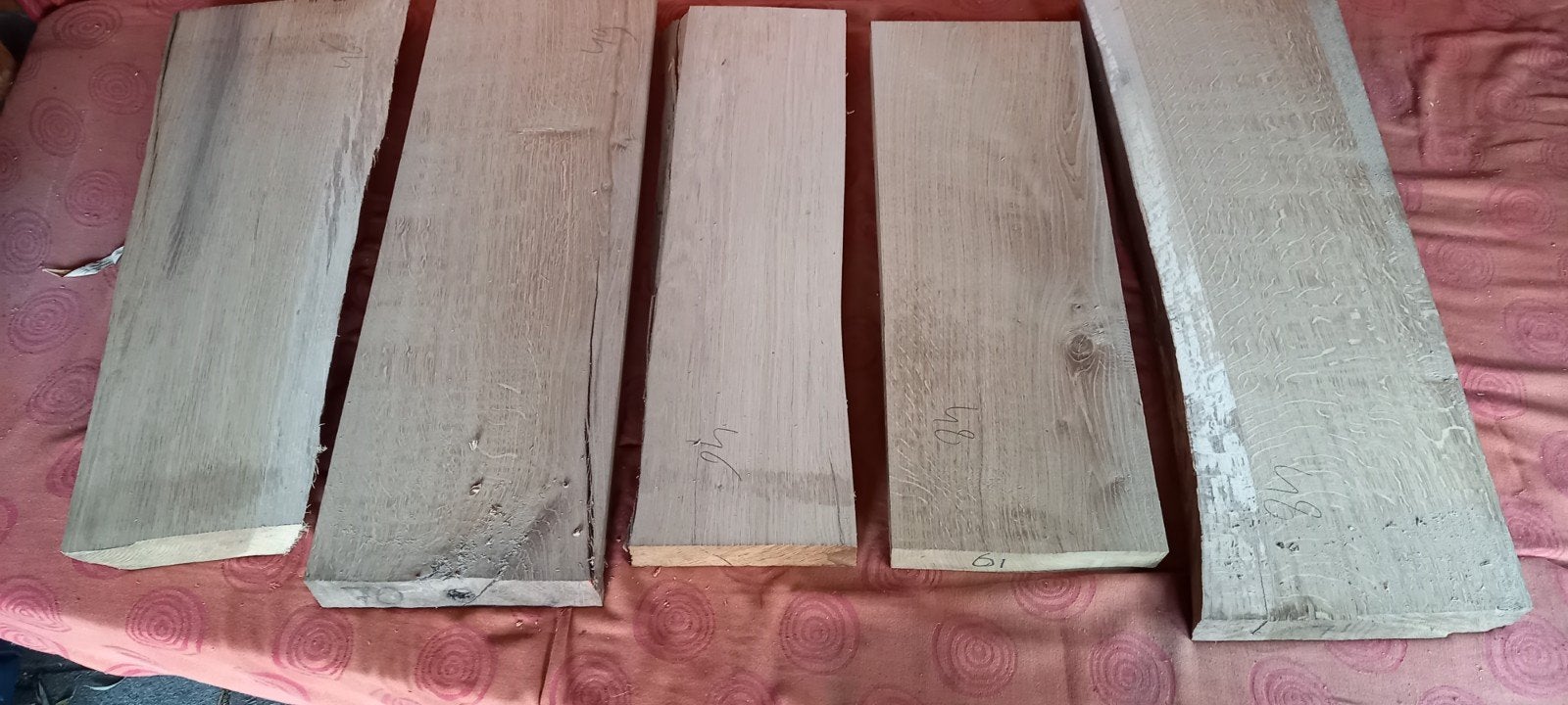 Eikenhout, eiken restanten, stukken schaaldeel. Partij E, Ophalen, Minder dan 180 cm, Overige typen, Hardhout