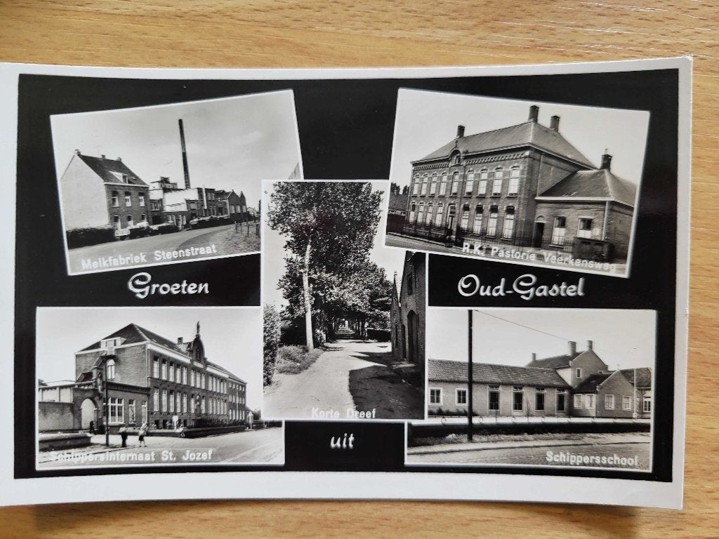 ansicht Oud Gastel Melkfabriek schippersschool, Verzamelen, Ansichtkaarten | Nederland, Verzenden, Voor 1920, Noord-Brabant
