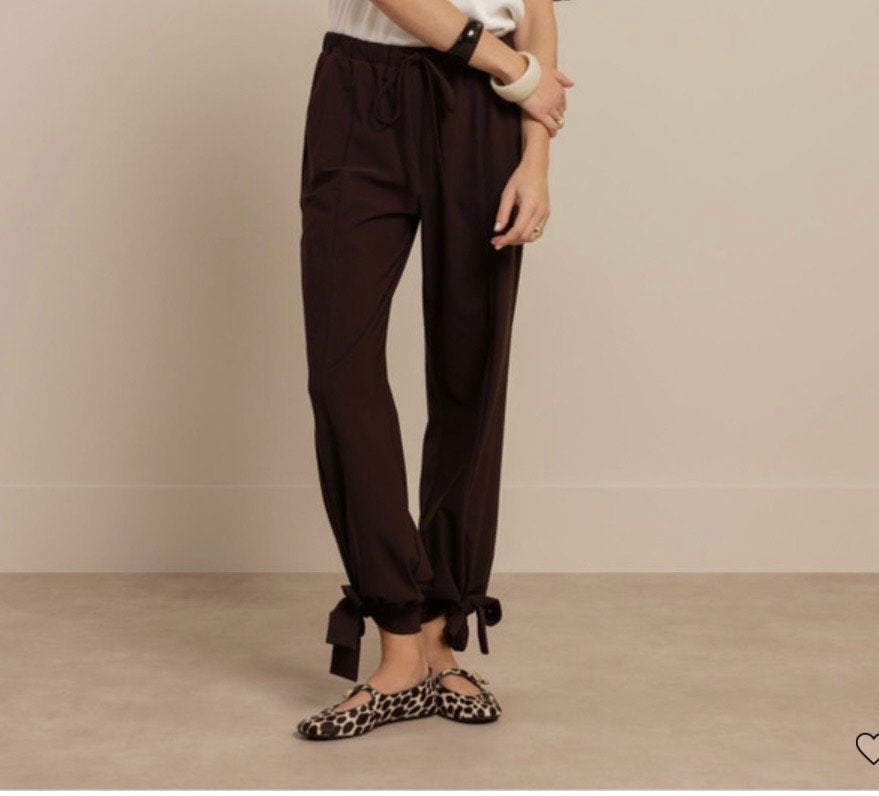 Studio Anneloes Darie Balloon Broek Espresso Maat L, Bruin, Verzenden, Maat 42/44 (L), Nieuw