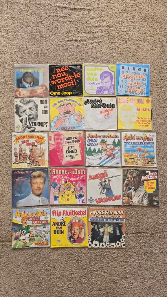 Andre van duin zeldzame vinylcollectie, Cd's en Dvd's, Vinyl | Nederlandstalig, Ophalen of Verzenden, Zo goed als nieuw, Overige formaten