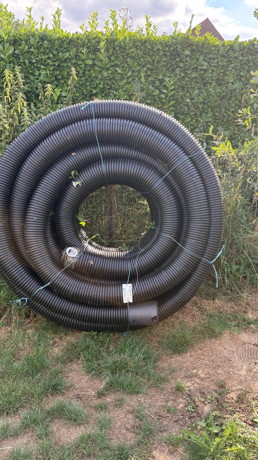Mantelbuis 160mm diameter 50 meter - Zwart, Ophalen, Overige materialen, 6 meter of meer, Overige typen