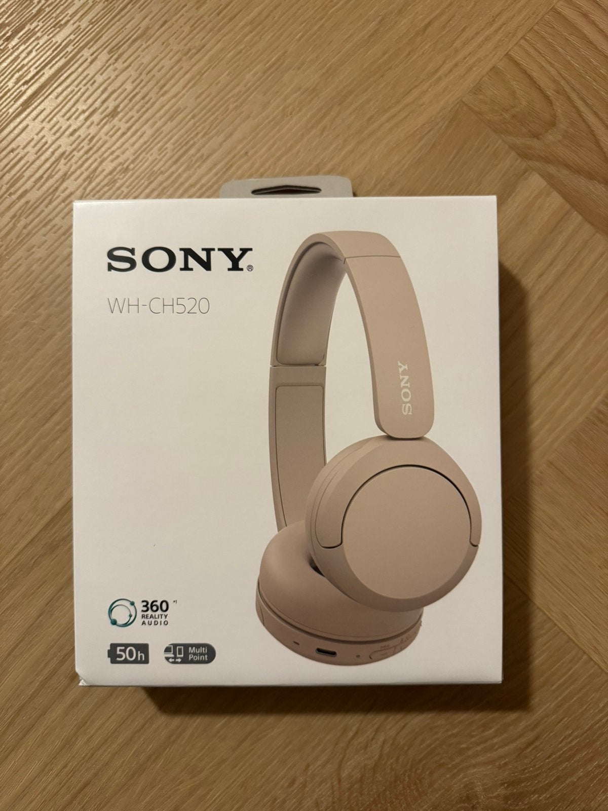 SONY WH-CH520 Draadloze Bluetooth Koptelefoon - Beige