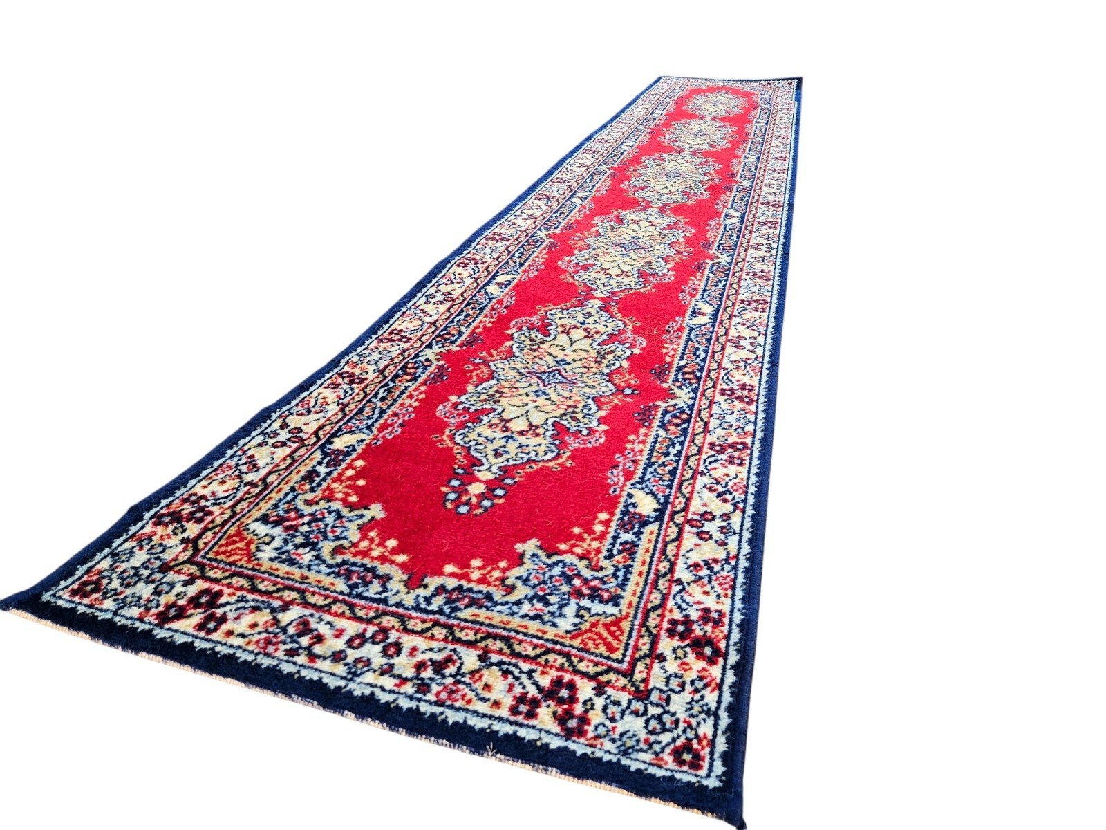 Prachtige vintage loper 61 x 325 cm ** UITVERKOOP **, Gebruikt, 200 cm of meer, Ophalen of Verzenden, 200 cm of meer