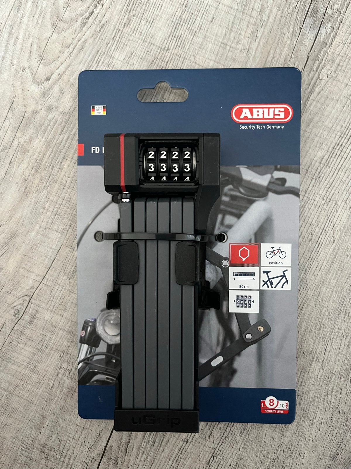 ABUS Vouwslot FD Lock - met cijfercode uGrip BORDO 5700c, Ophalen of Verzenden, Nieuw, Vouwslot