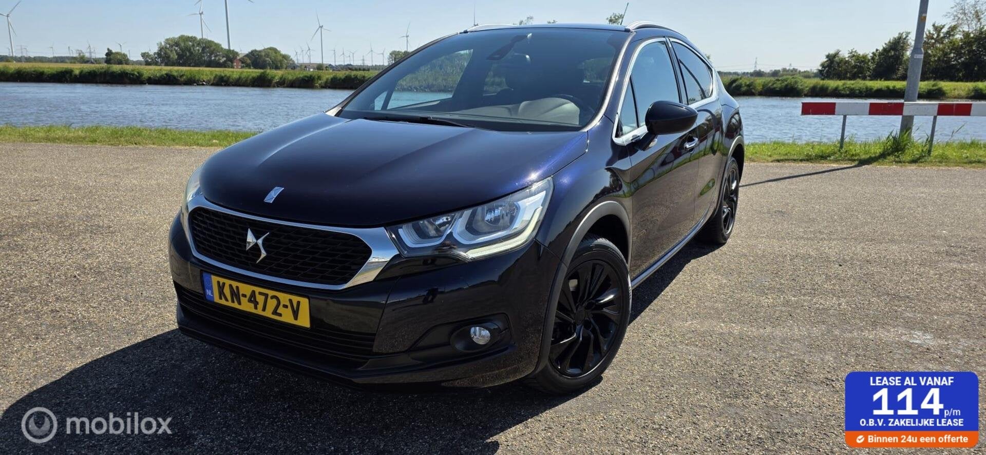Ds 4 Crossback 1.2 PureTech Chic, Leer, Lm velgen !, Auto's, DS, Gebruikt, Euro 6, 1199 cc, Blauw