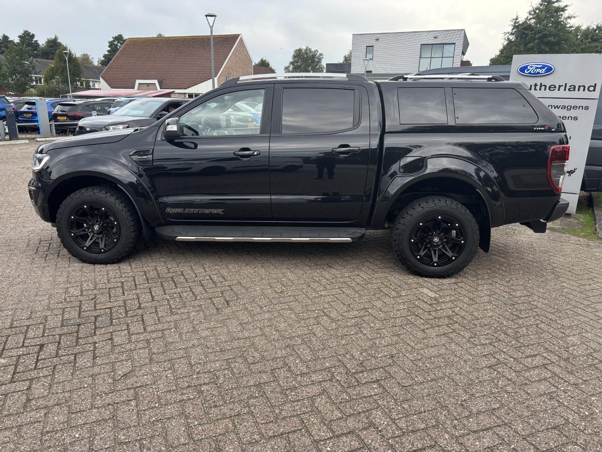Ford Ranger 2.0 EcoBlue Wildtrak Double Cab ( SCI ), Auto's, Automaat, Gebruikt, 4 cilinders, Leder en Stof