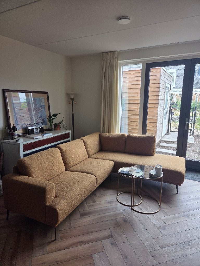 Pronto wonen hoekbank Sicuro - Cinnamon - zeer nette staat!, Huis en Inrichting, Banken | Bankstellen, Ophalen, Overige materialen