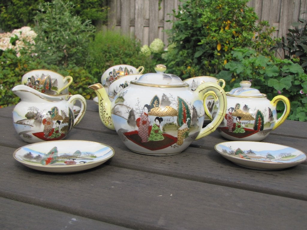 eierschaal servies, Ophalen, Aziatisch, Gebruikt, Overige merken