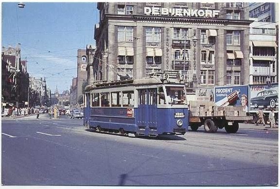 Amsterdam - De Bijenkorf - Tram GVB motorwagen 312, Ophalen of Verzenden, 1980 tot heden, Ongelopen, Noord-Holland