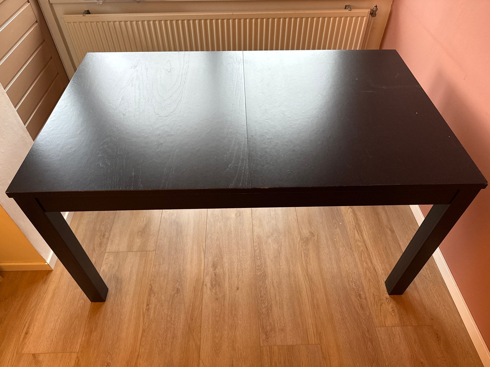 IKEA Tafel zwart, uitschuifbaar, Ophalen, Minder dan 50 cm, Gebruikt, 200 cm of meer