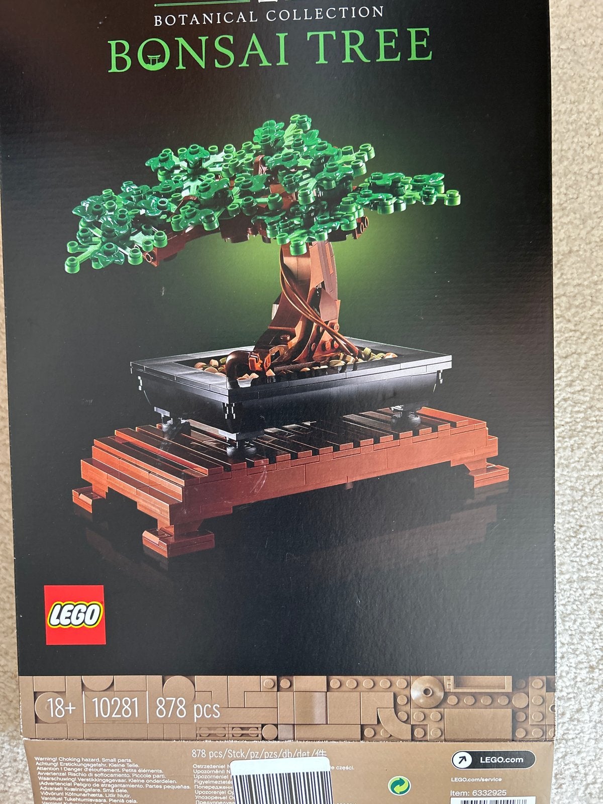 LEGO Botanische Collectie Bonsai Boom 10281, Ophalen of Verzenden, Nieuw, Overige merken