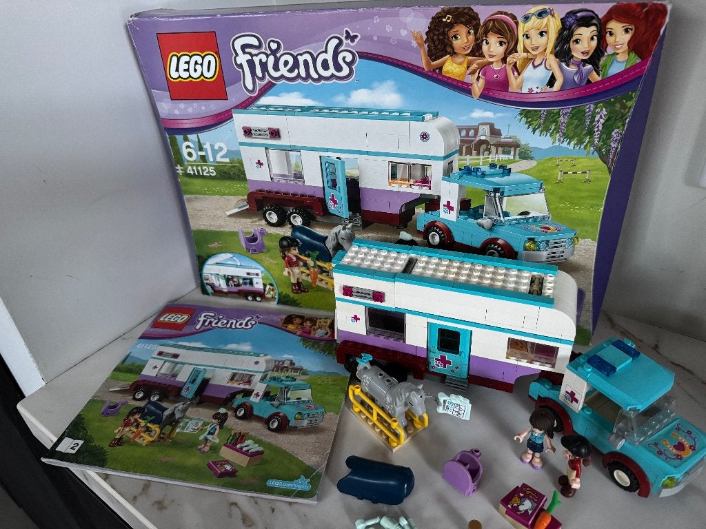 41125 Lego Friends Paardendokter trailer COMPLEET, Lego, Inclusief accessoires, Friends, Ophalen of Verzenden