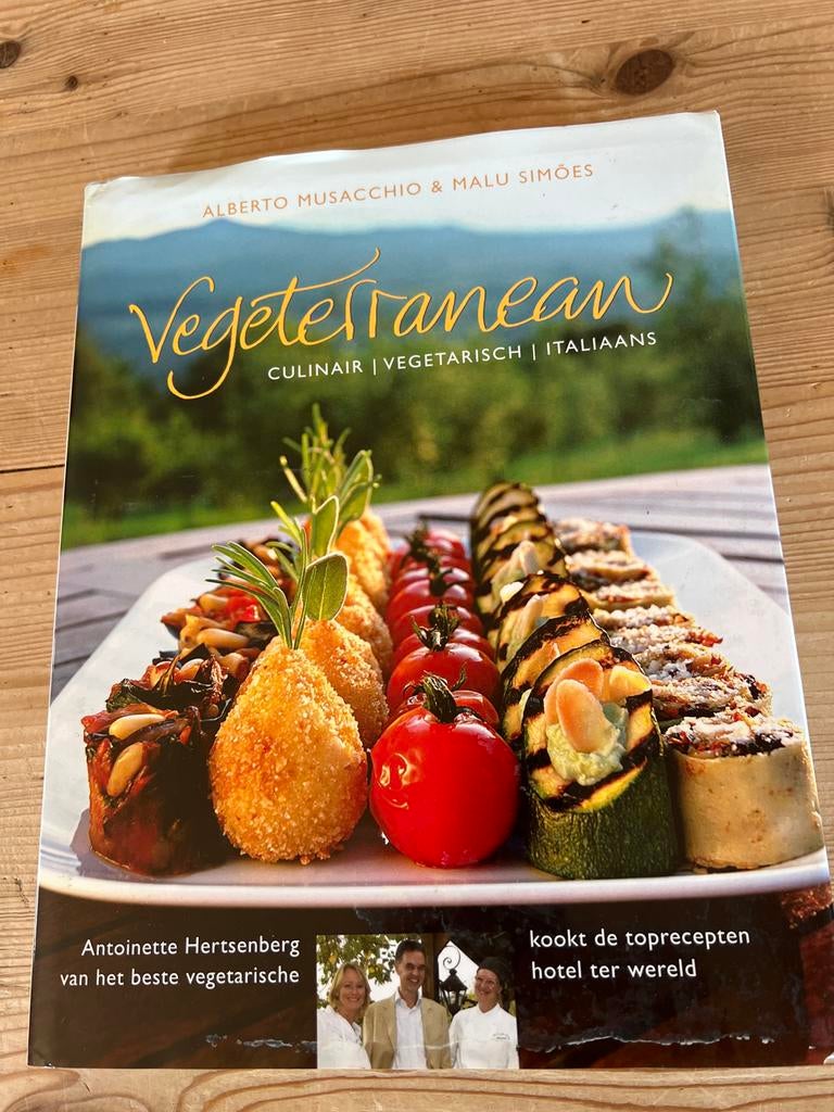 Vegeterranean: Culinair Vegetarisch Italiaans Kookboek, Boeken, Kookboeken, Vegetarisch, Voorgerechten en Soepen, Ophalen of Verzenden