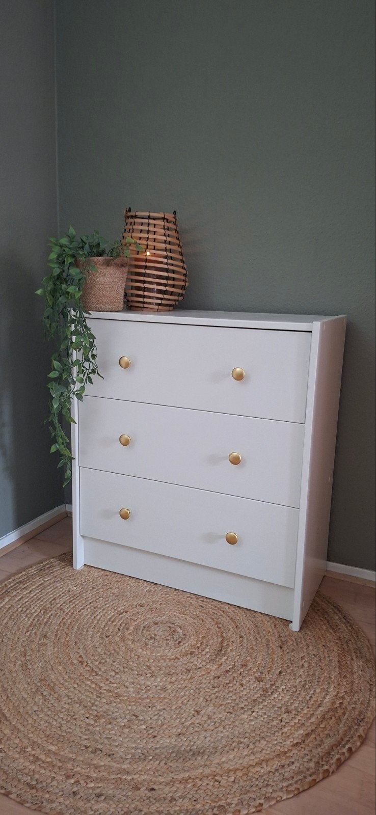Zeer net ladekastje ikea rast beige wit in zeer goede staat!, Ophalen, 50 tot 100 cm, Zo goed als nieuw, Minder dan 100 cm