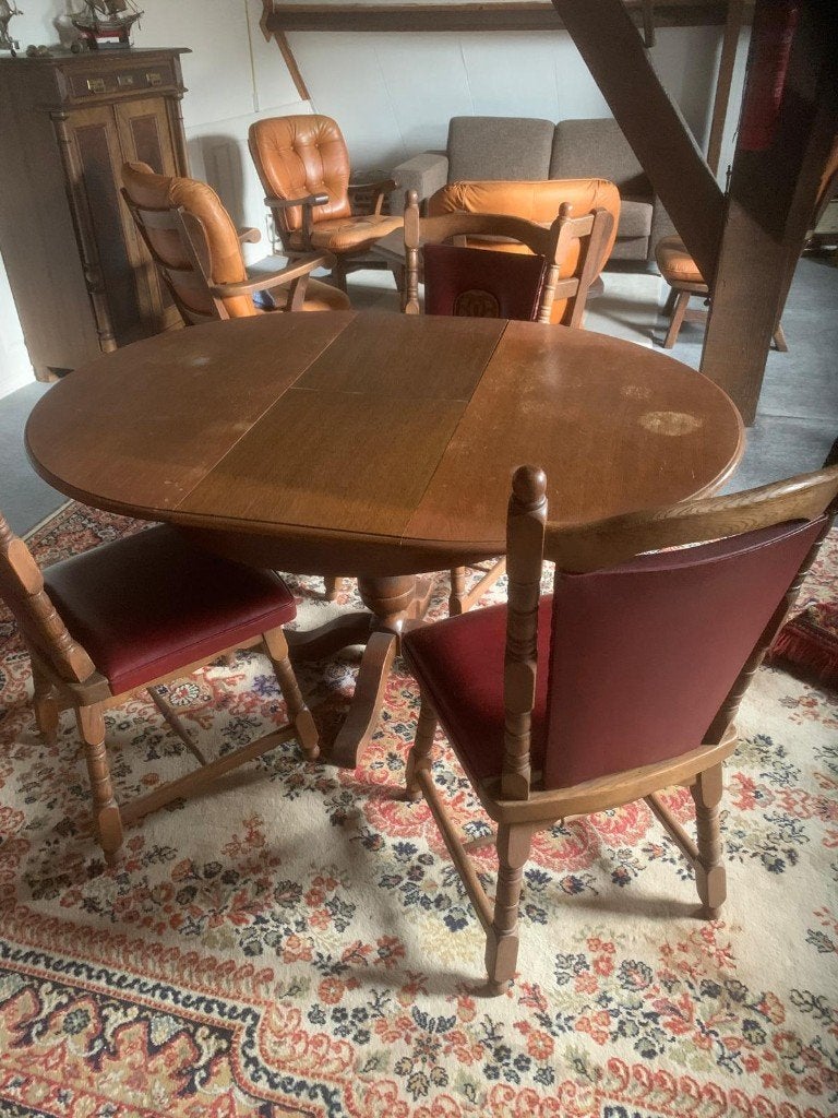 Eetkamertafel (uitschuifbaar), Ophalen, Gebruikt, Klassiek, 50 tot 100 cm