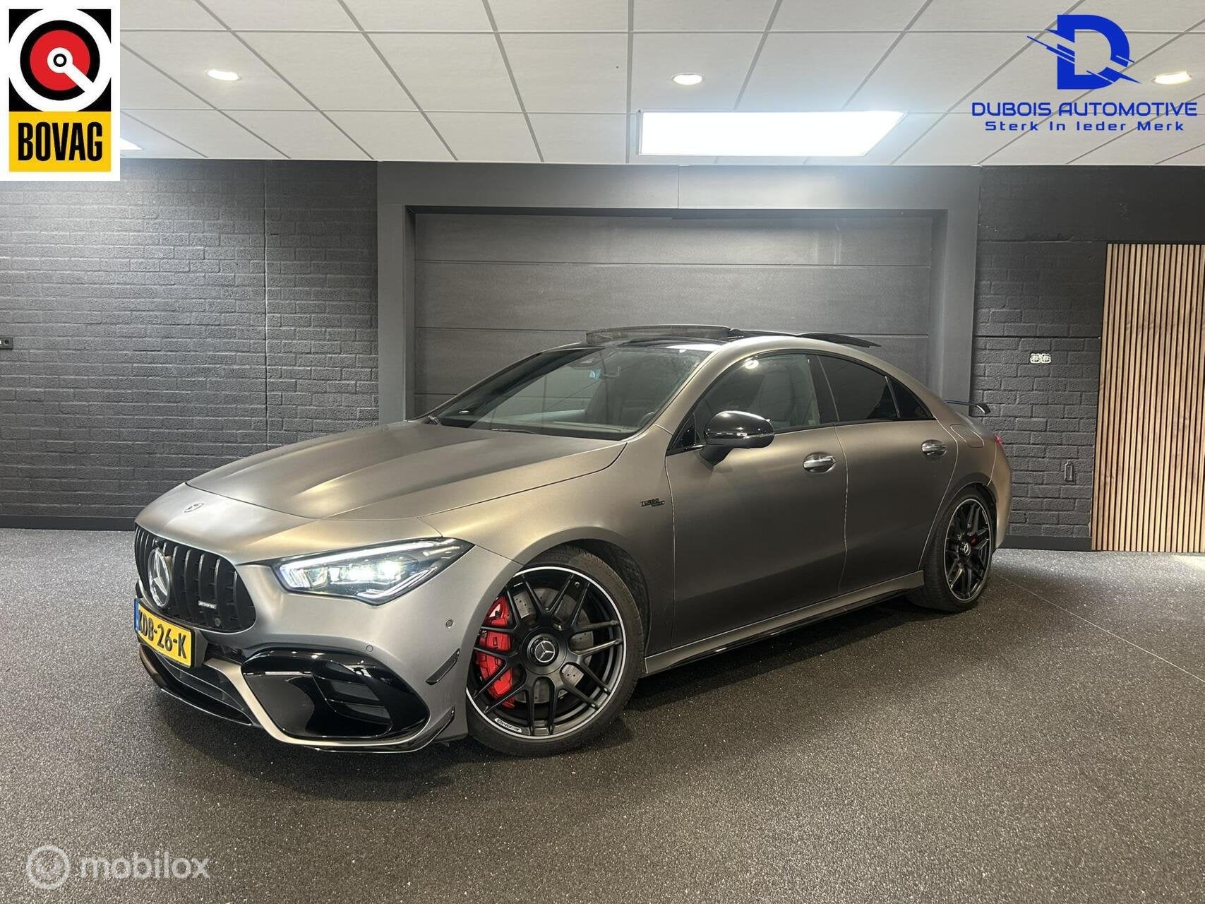 Mercedes CLA-klasse AMG 45 S 4MATIC+|AERO|BURMESTER|MEMORY, Auto's, Gebruikt, Met garantie (alle), Bedrijf, Vierwielaandrijving