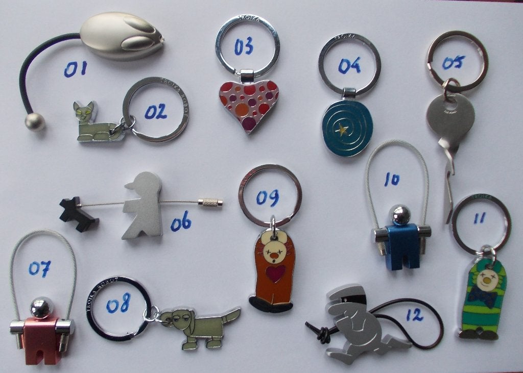 Chique luxe TROIKA DESIGN sleutelhangers € 4 per stuk, Ophalen of Verzenden, Nieuw, Overige typen