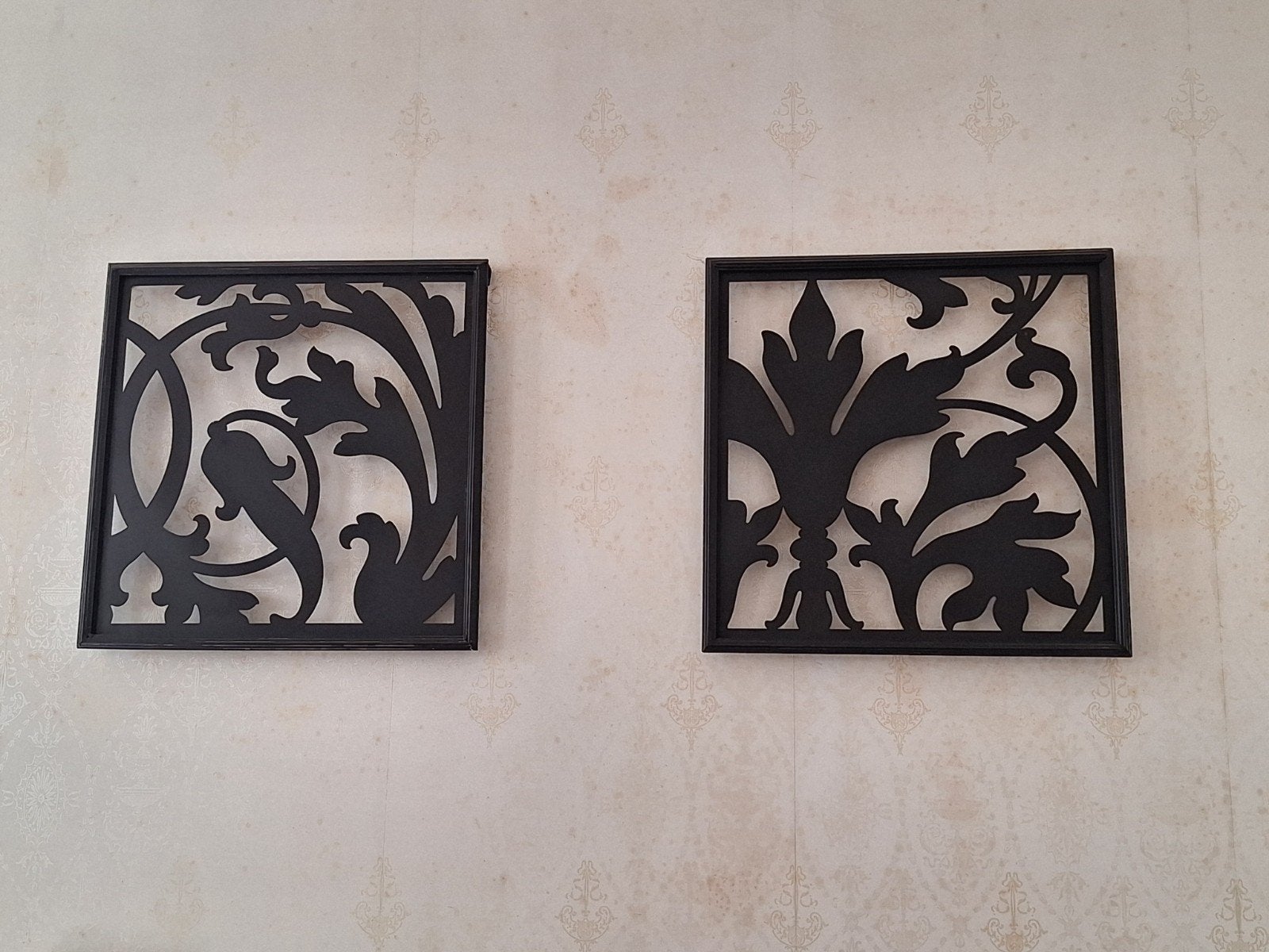 Decoratieve Wandpanelen - Zwart Metaal, Ophalen, Metaal, Zwart, Decoratieobject