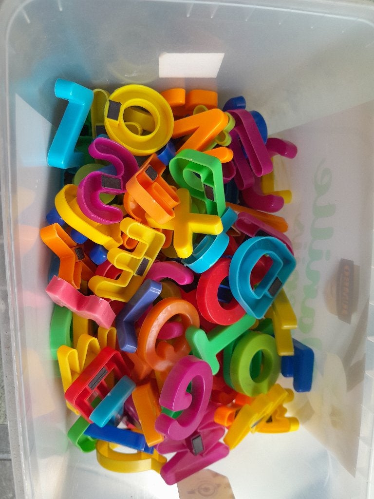 magnetische letters, Ophalen, Gebruikt