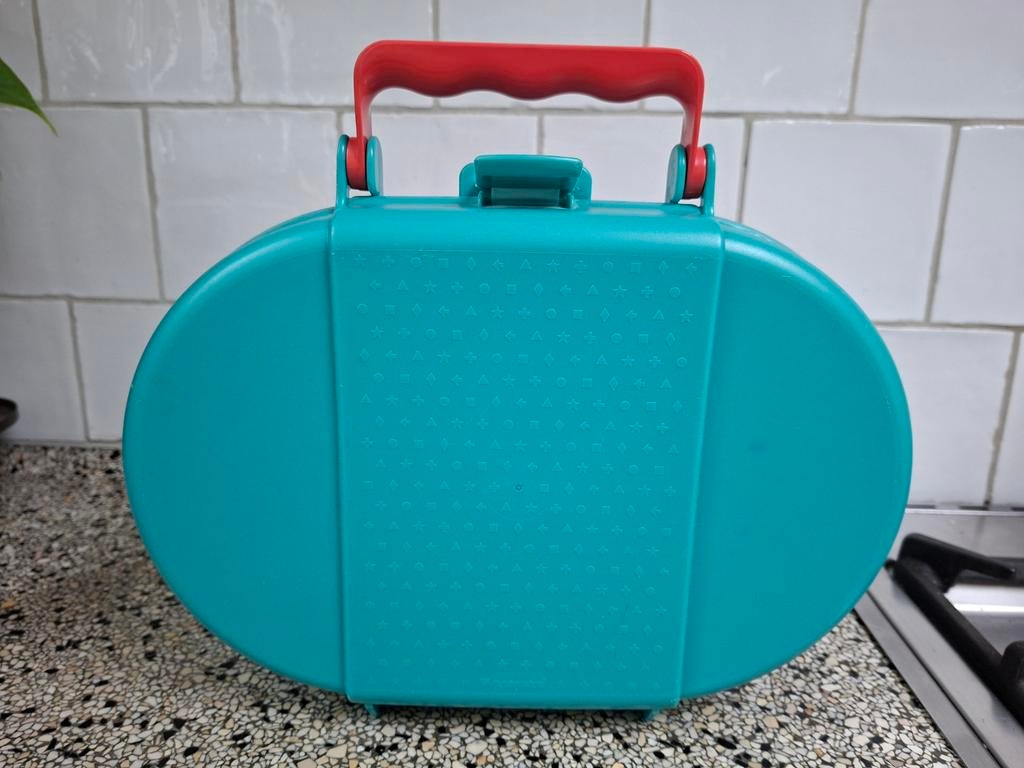 Tupperware caddy vesper koffer 27x21x8 speelgoed knutselspul, Ophalen of Verzenden, Gebruikt, Bus of Trommel