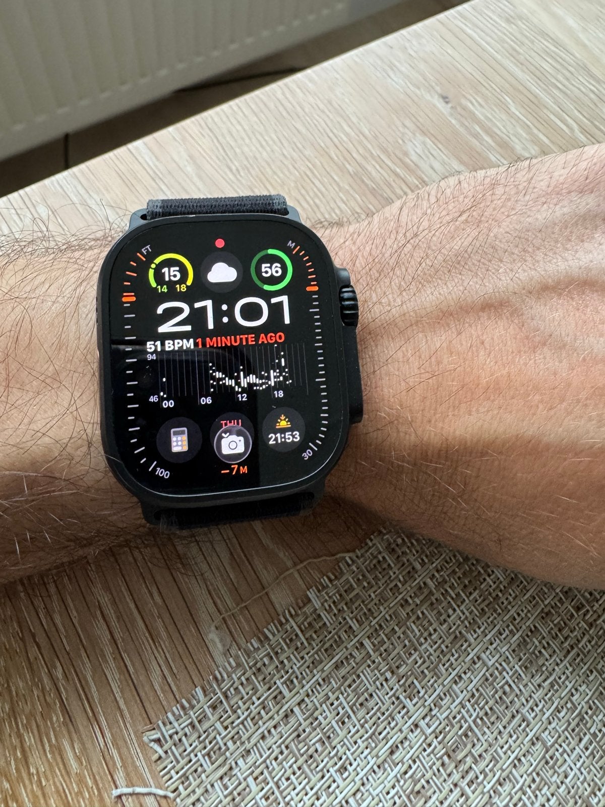 Apple Watch Ultra 2 - Zo goed als nieuw, Sieraden, Tassen en Uiterlijk, Smartwatches, Ophalen, Hartslag, Zwart, IOS