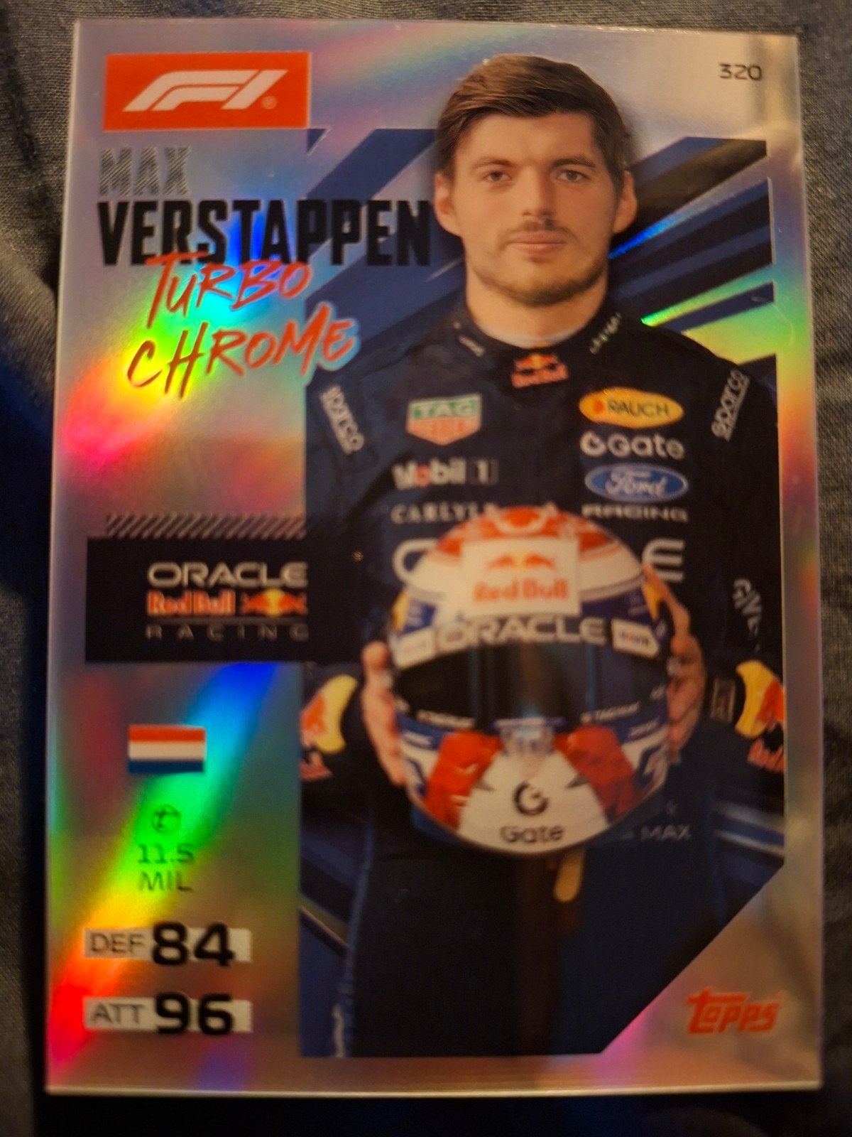 f1 turbo attax 2026 max verstappen turbo chrome, Ophalen of Verzenden, Plaatje