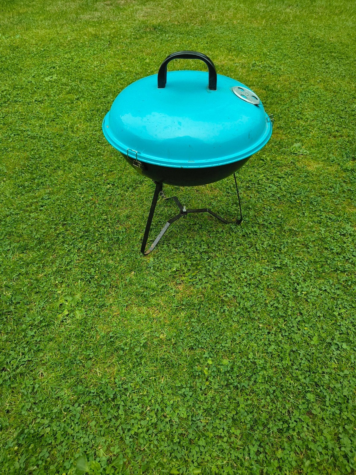 Compacte BBQ met deksel - Ideaal voor picknicks en camping, Ophalen, Gebruikt, Onbekend