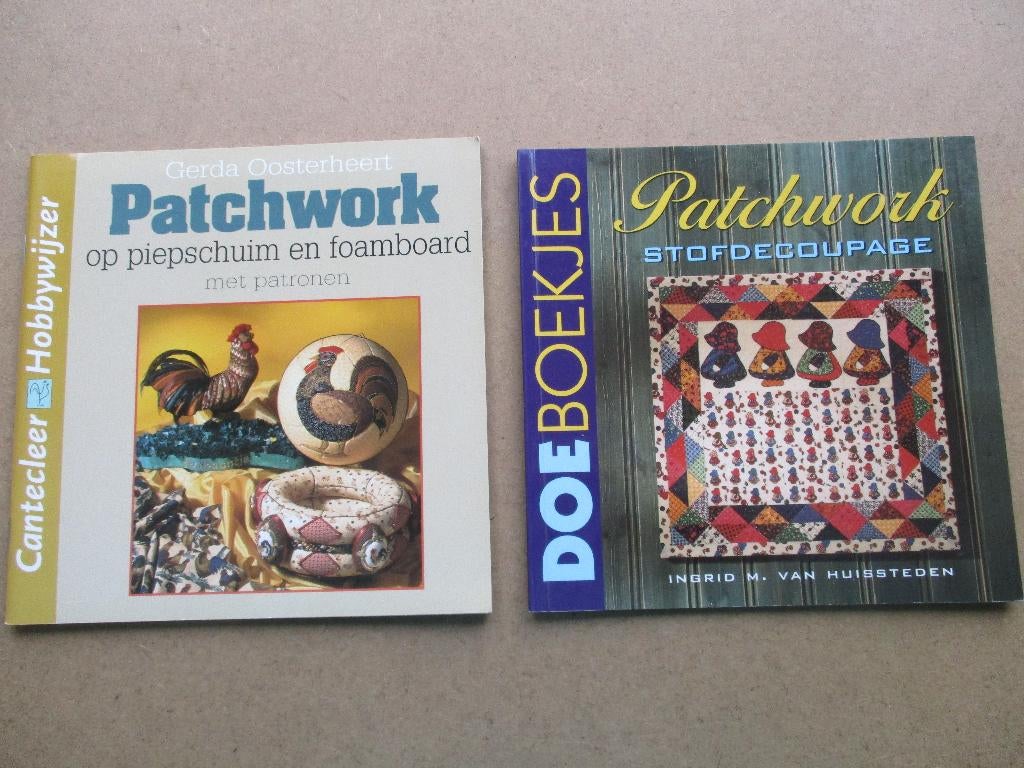Patchwork - stofdecoupage - Instructieboekjes, Hobby en Vrije tijd, Overige typen, Ophalen of Verzenden, Zo goed als nieuw, Overige materialen