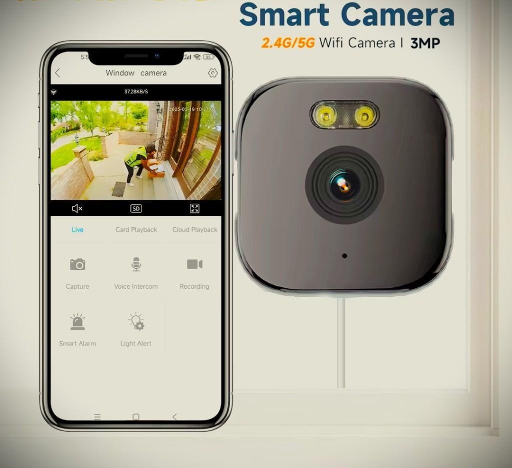 Nieuwe smart raam  camera ongebruikt in de doos, Ophalen of Verzenden, Nieuw, Overige Merken, Geen optische zoom