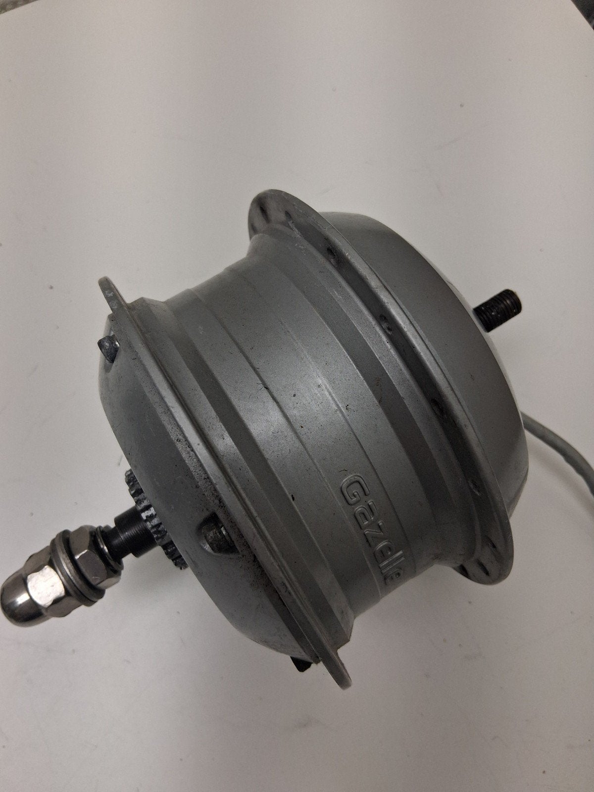 Voorwiel motor Gazelle Inmergy 9pins, Gebruikt, Verzenden, Motor, Aluminium