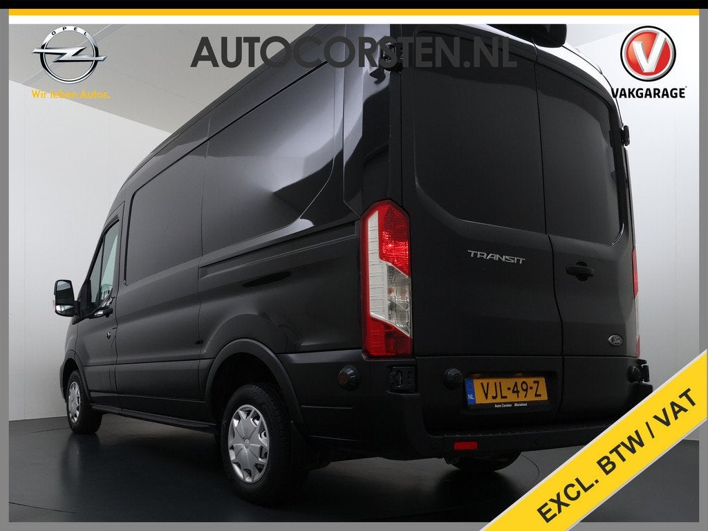 Ford Transit 310 2.0TDCI 130PK L2H2 3-Persoons Navi* Camera, Voorwielaandrijving, 4 cilinders, USB, Zwart