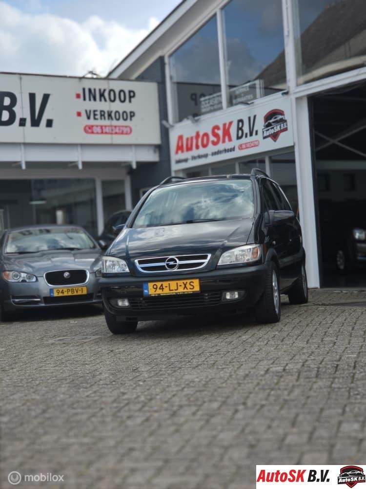 Opel Zafira 1.8-16V Elegance | 7-Persoons, Auto's, 125 pk, Gebruikt, 4 cilinders, Zwart