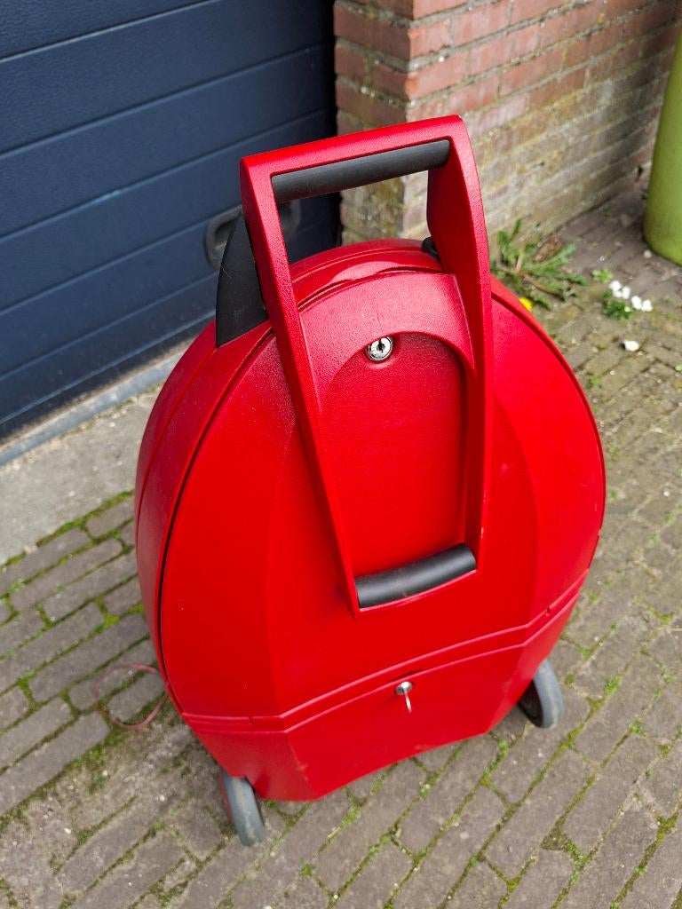 Archiefkoffer, Wieltjes, 30 cm of meer, Gebruikt, Ophalen of Verzenden