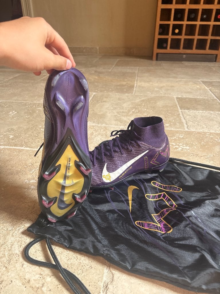 Nike mercurial superfly elite mbappe paars, Maat XS of kleiner, Ophalen of Verzenden, Zo goed als nieuw, Schoenen