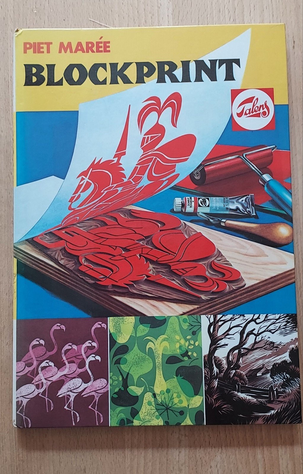 Vintage boek: Blockprint – Piet Marée (Uitgave Koninklijke T, Ophalen of Verzenden, Gelezen, Tekenen en Schilderen