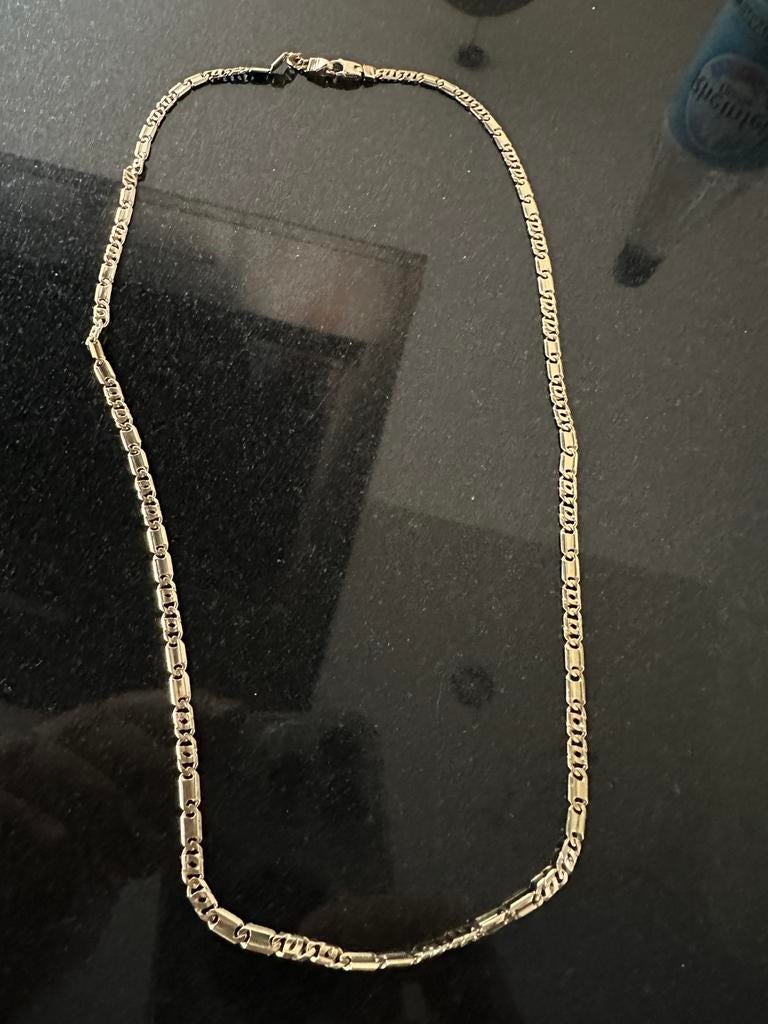 Gouden ketting 14k (Baraka schakel) als nieuw 17.3 gram, Ophalen of Verzenden, Zo goed als nieuw, Goud