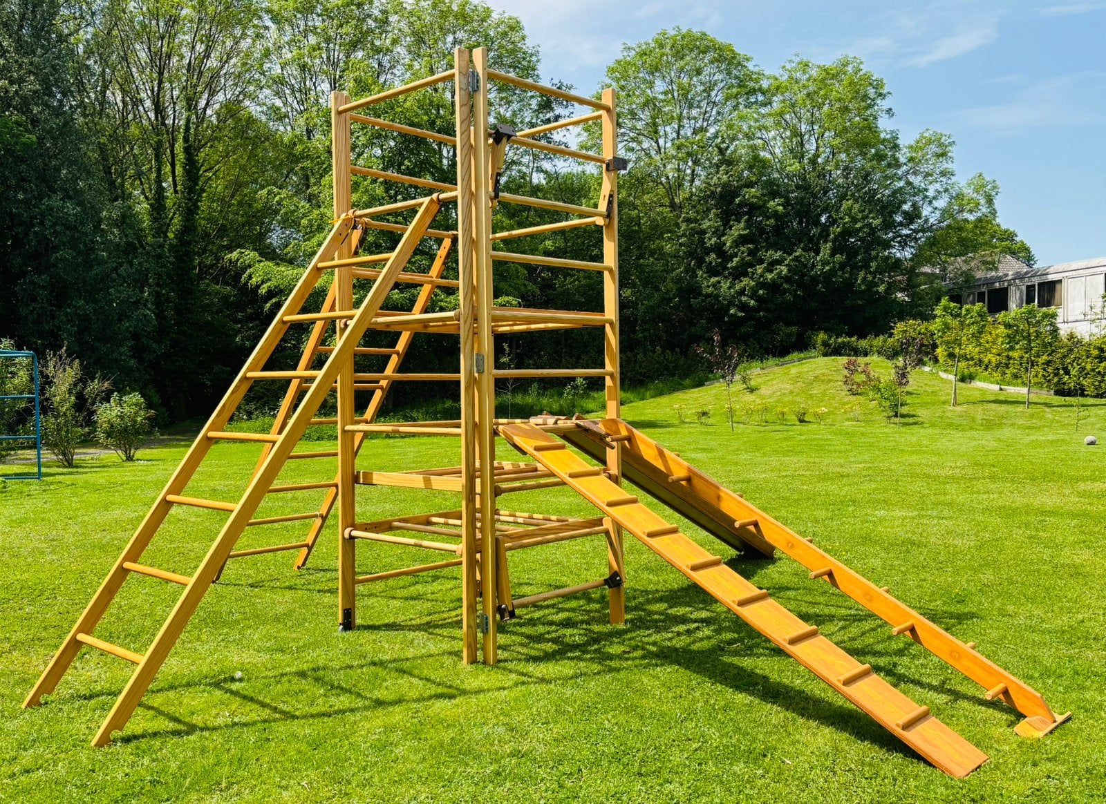 100% speelplezier - vintage houten klimtoestel, Ophalen, Gebruikt