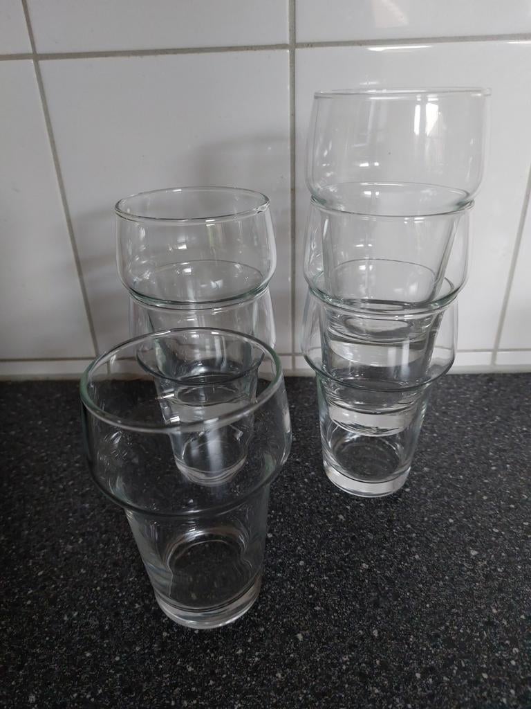 Set van 6 bierglazen - Alleen ophalen, Ophalen, Gebruikt
